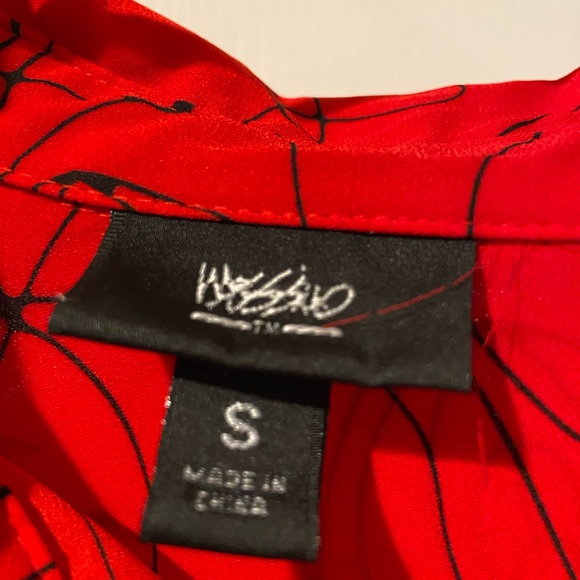 PAINTED ROSES BUTTON DOWN - Picture 4 of 5